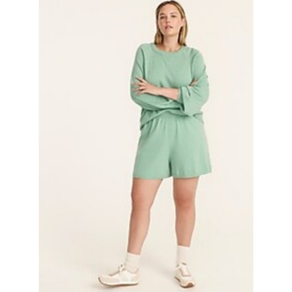 J. Crew Pants - 7. J.Crew High-waisted cotton-cashmere sweater short